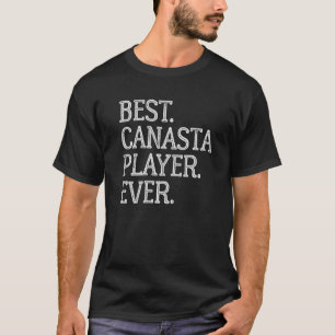 Bester Canasta-Spieler je Vintages Canasta-Kartens T-Shirt