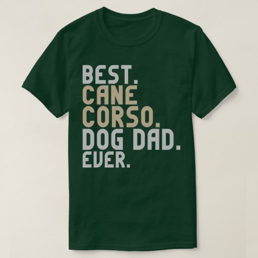 Bester Cane Corso Dog Vater Ever Funny Italian Mas T-Shirt (Design vorne)