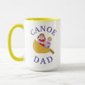 Bester "CANOE VATER" je! Vatertag Tasse (Links)