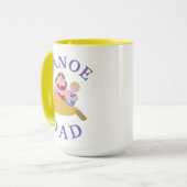 Bester "CANOE VATER" je! Vatertag Tasse (Vorderseite Links)
