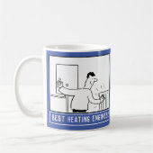 Bester Cartoon für Heizungstechnik mit Namensauswa Kaffeetasse (Links)