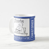 Bester Cartoon mit Name Choice. Kaffeetasse (Vorderseite Links)