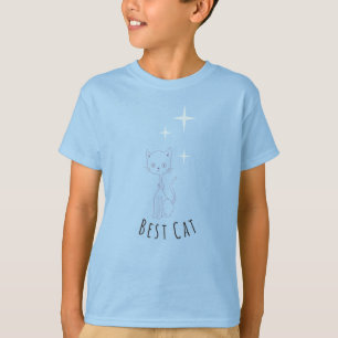 Bester Cat Niedlich Minimalistischer Kids T - Shir T-Shirt