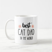 Bester Cat-Vater der Welt | Cat Vater Weihnachtsge Kaffeetasse (Links)