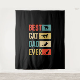 Bester Cat Vater Ever Cat Lovers Cat Vater Wandteppich