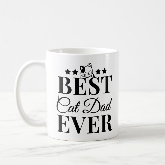 Bester Cat Vater Ever - Cat Vater Kaffeetasse (Links)
