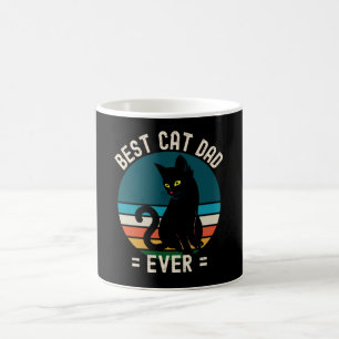 Bester Cat Vater Ever Funny Black Cat Geschenk Kaffeetasse
