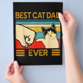 Bester Cat Vater Ever Funny Cat Daddy Flyer (Hand)