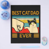 Bester Cat Vater Ever Funny Cat Daddy Flyer (Einzeln)