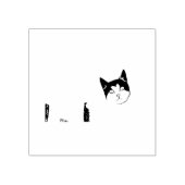 Bester Cat Vater Ever Funny Cat Daddy Gummistempel (Prägung)