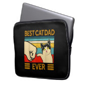 Bester Cat Vater Ever Funny Cat Daddy Laptopschutzhülle (Vorderseite Links)