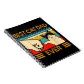 Bester Cat Vater Ever Funny Cat Daddy Notizblock (Rechte Seite)