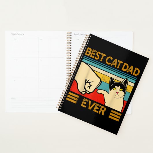 Bester Cat Vater Ever Funny Cat Daddy Planer (Anzeige)