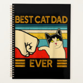 Bester Cat Vater Ever Funny Cat Daddy Planer (Vorderseite)