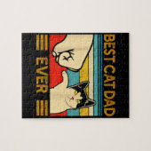 Bester Cat Vater Ever Funny Cat Daddy Puzzle (Horizontal)