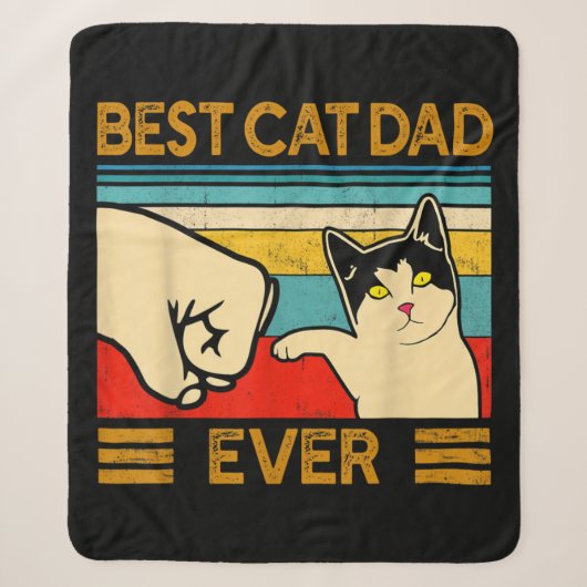 Bester Cat Vater Ever Funny Cat Daddy Sherpadecke (Vorderseite)
