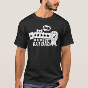 Bester Cat Vater Ever Funny Cat Lover Besitzer Dad T-Shirt