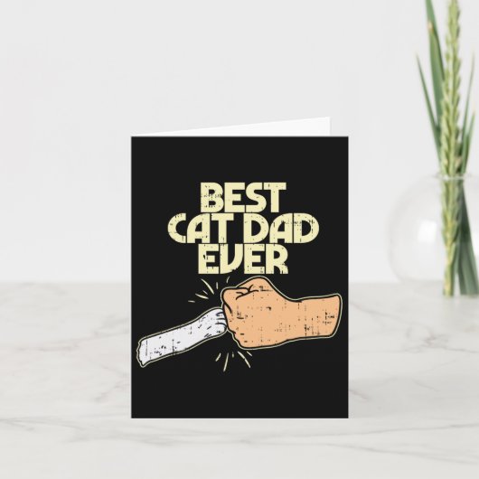 Bester Cat Vater Ever Funny Kitten Pet Lover Besit Karte (Vorderseite)