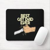 Bester Cat Vater Ever Funny Kitten Pet Lover Besit Mousepad (Mit Mouse)