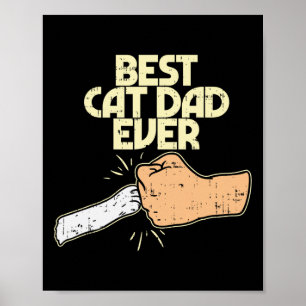 Bester Cat Vater Ever Funny Kitten Pet Lover Besit Poster