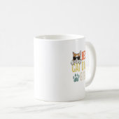 Bester Cat Vater Ever Funny Retro Chat Lover Vathe Kaffeetasse (VorderseiteRechts)