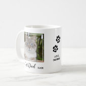 Bester Cat Vater Ever Personalisiertes Foto Niedli Kaffeetasse (Vorderseite Links)