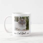 Bester Cat Vater Ever Personalisiertes Foto Niedli Kaffeetasse (Links)