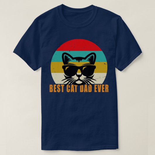 Bester Cat Vater Ever TShirt Funny Cat Vater Vater (Design vorne)