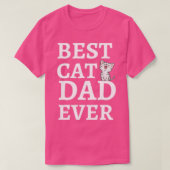 Bester Cat Vater je2 T-Shirt (Design vorne)