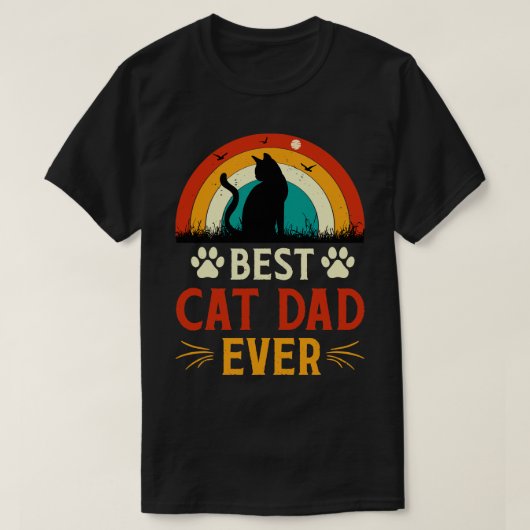 Bester Cat Vater je 1 T-Shirt (Design vorne)