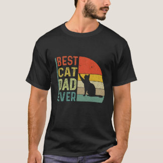 Bester Cat Vater je amerikanische Flagge Daddy Vat T-Shirt