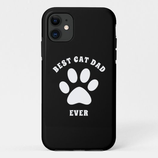 Bester Cat-Vater je benutzerdefinierten Text Perso Case-Mate iPhone Hülle (Rückseite)
