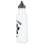 Bester Cat-Vater je benutzerdefinierten Text Perso Edelstahlflasche (Rechts)