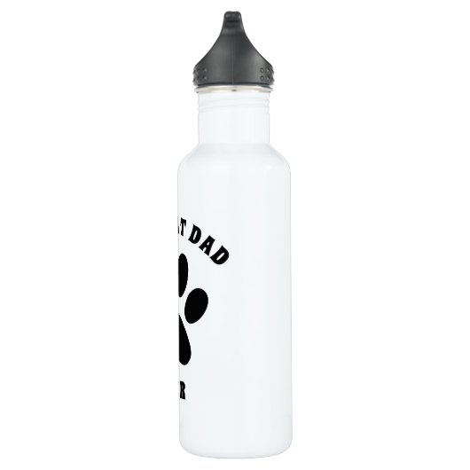 Bester Cat-Vater je benutzerdefinierten Text Perso Edelstahlflasche (Rechts)