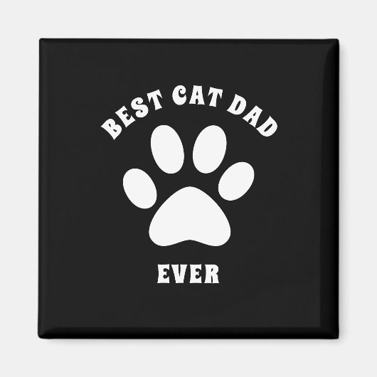 Bester Cat-Vater je benutzerdefinierten Text Perso Magnet (Vorne)