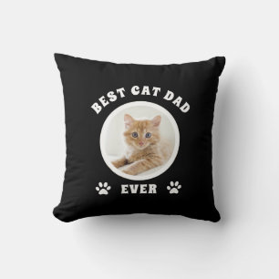 Bester Cat Vater je benutzerdefiniertes Foto Perso Kissen