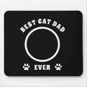 Bester Cat Vater je benutzerdefiniertes Foto Perso Mousepad (Vorne)