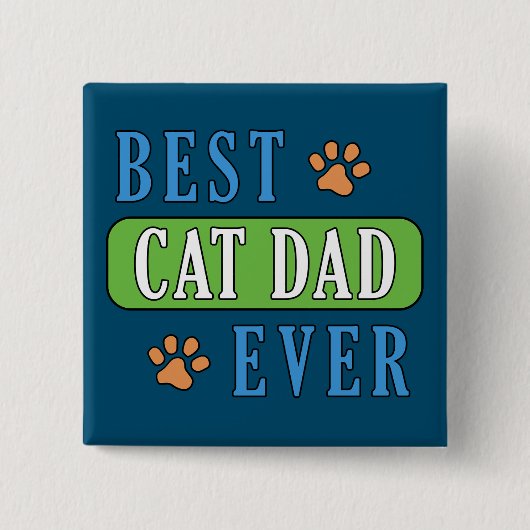 Bester Cat Vater je Button (Vorderseite)