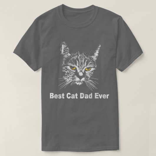 Bester Cat Vater je Cat Daddy Geschenk Shirts (Design vorne)