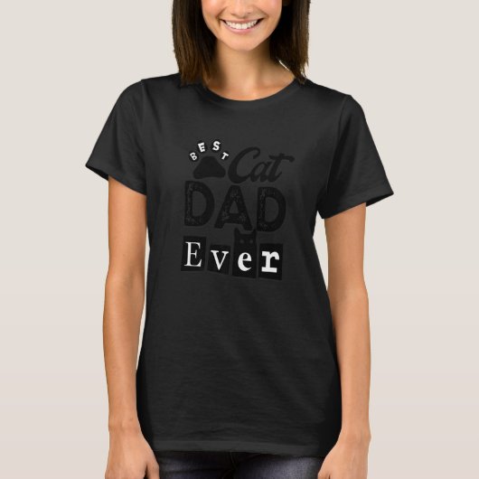 Bester Cat Vater je Cat Daddy T-Shirt (Vorderseite)