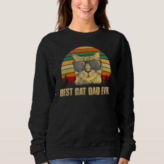 Bester Cat Vater je Cat Daddy Vatertag Vintag Sweatshirt