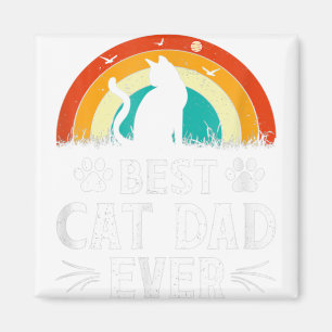 Bester Cat Vater je Cat Lover Witziger Vater Tag Magnet