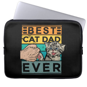 Bester Cat Vater je Cat Vater Geburtstag Geburtsta Laptopschutzhülle