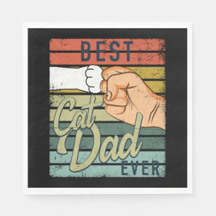 Bester Cat Vater je Cat Vater Getto Fett Serviette