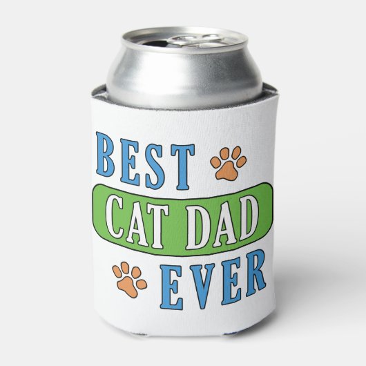 Bester Cat-Vater je Cooler Dosenkühler (Kanne Vorderseite)