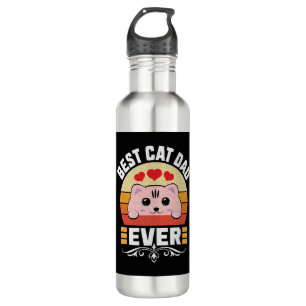 Bester Cat Vater je Edelstahlflasche