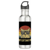 Bester Cat Vater je Edelstahlflasche (Vorderseite)