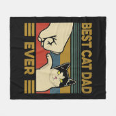 Bester Cat Vater je Fleecedecke (Vorderseite (Horizontal))