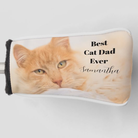 Bester Cat Vater je Foto Golf Headcover (Vorderseite)