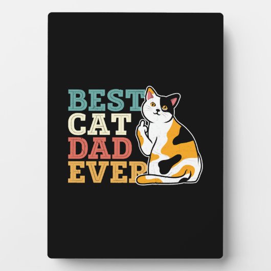 Bester Cat Vater je Fotoplatte (Vorderseite)